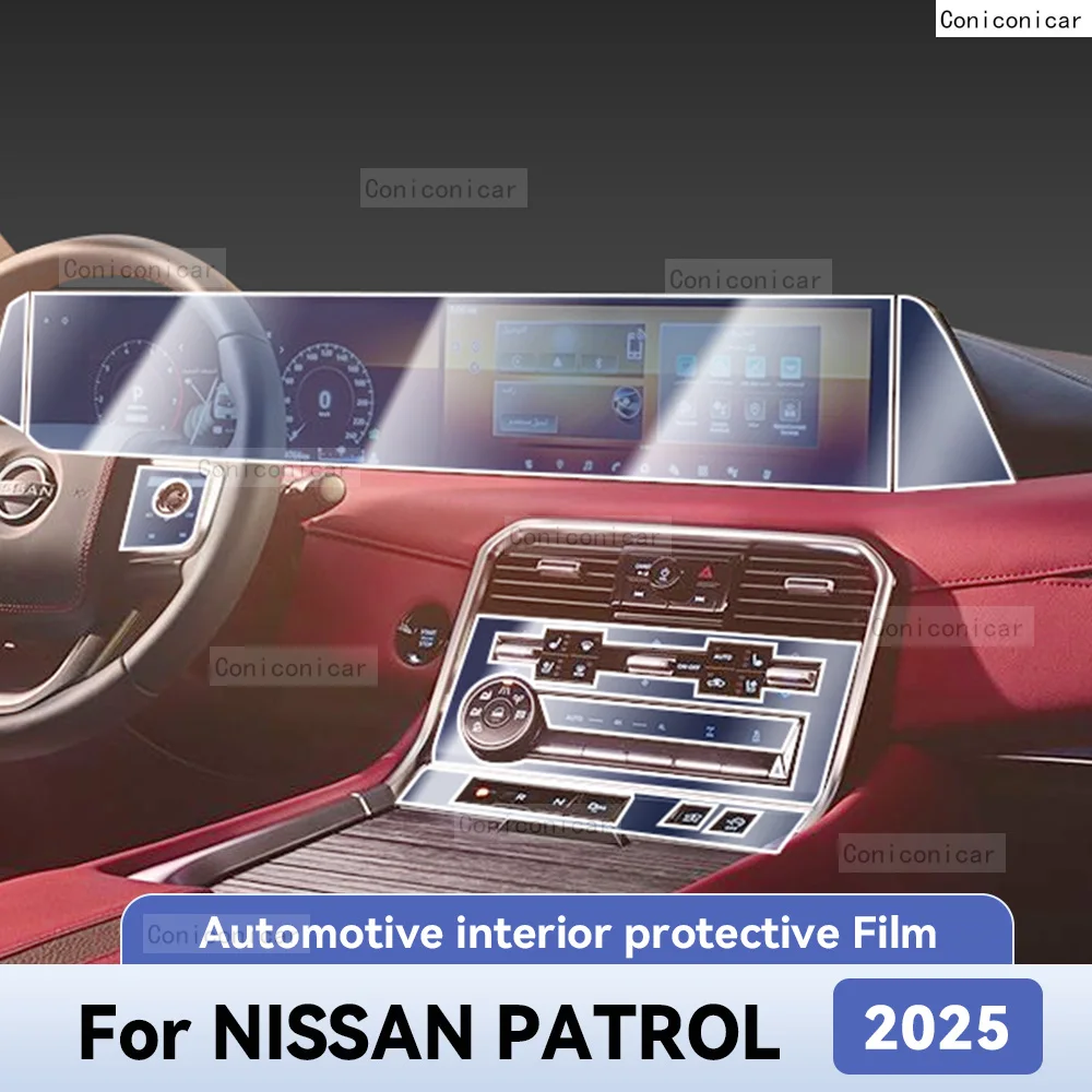 Для NISSAN PATROL 2025, защита салона автомобиля, пленка против царапин, наклейка, инструмент, центральное управление, навигационный экран
Для NISSAN PATROL 2025, защита салона автомобиля, пленка против царапин, наклейка, инструмент, центральное управление, навигационный экран