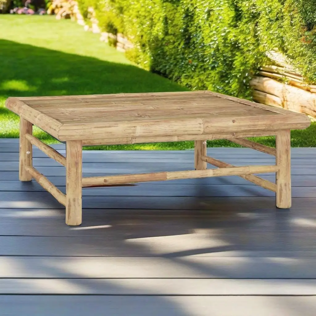 2pcs Bamboo Patio Lounge Set with Dark Gray Cushions - Stylish Outdoor Furniture
2pcs Bamboo Patio Lounge Set with Dark Gray Cushions - Stylish Outdoor Furniture