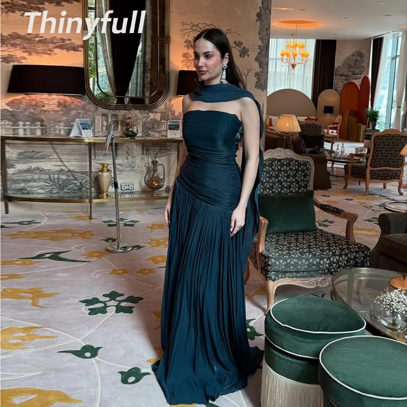 Thinyfull Arab Glitter Prom Dresses Strapless Sleeveless Evening Gown Long Formal Occasion Dress robes de soirée Customized
Thinyfull Arab Glitter Prom Dresses Strapless Sleeveless Evening Gown Long Formal Occasion Dress robes de soirée Customized