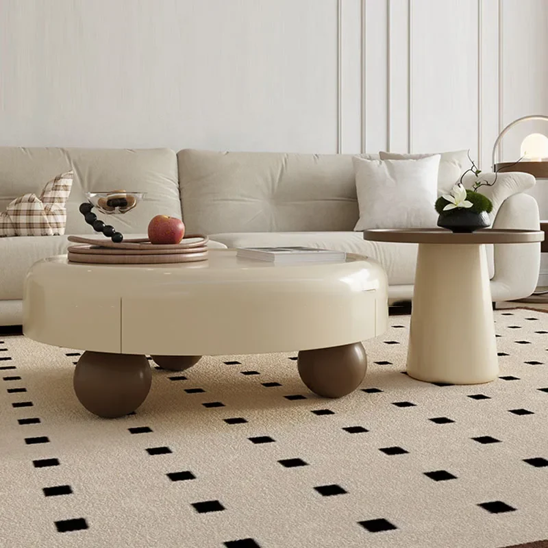 ZCute Aesthetic Coffee Table Standing Italian Drawers Round Coffee Table Designer Industrial Mesa Auxiliar Living Room Furniture
ZCute Aesthetic Coffee Table Standing Italian Drawers Round Coffee Table Designer Industrial Mesa Auxiliar Living Room Furniture