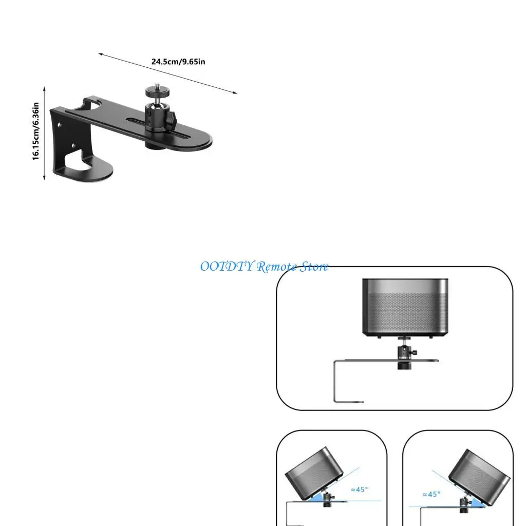 Aluminum Projector Mounting Bracket 360 Rotation Adjustment 1/4in Thread
Aluminum Projector Mounting Bracket 360 Rotation Adjustment 1/4in Thread