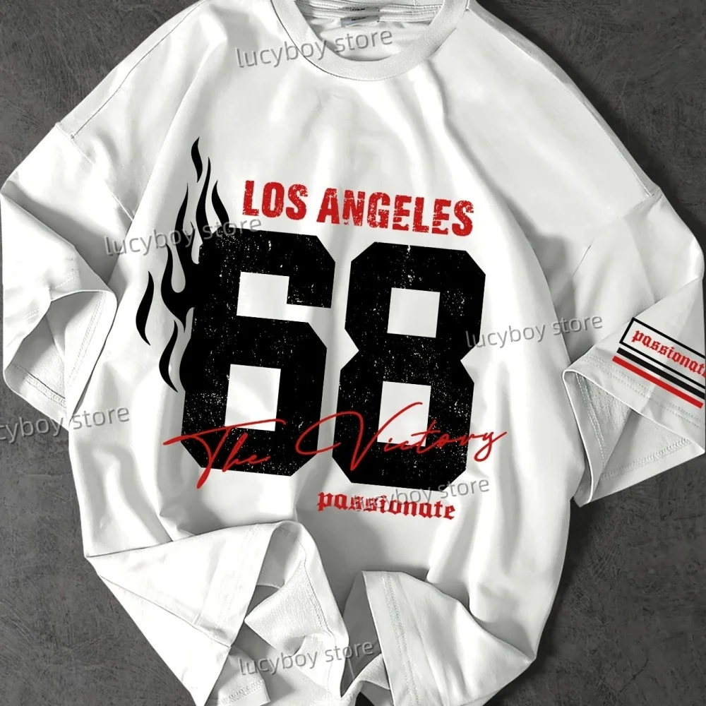No.68 LOSANGELES Print Mens Jersey T-shirt Man Short Sleeve Sport Football T-Shirt Vintage Oversize Striped Tees Men Clothing
No.68 LOSANGELES Print Mens Jersey T-shirt Man Short Sleeve Sport Football T-Shirt Vintage Oversize Striped Tees Men Clothing