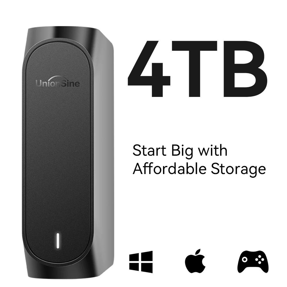 UnionSine 4TB 3.5" External Hard Drive USB 3.2Gen High-Speed Gaming Read Rate 130MB/s Compatible PC/Mac/PS4/Desktop/Laptop/Xbox
UnionSine 4TB 3.5" External Hard Drive USB 3.2Gen High-Speed Gaming Read Rate 130MB/s Compatible PC/Mac/PS4/Desktop/Laptop/Xbox