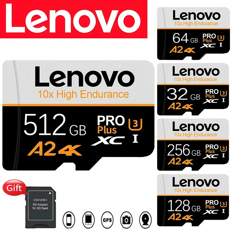 Advanced Lenovo Memory Card SD Cards Micro TF SD TF Cards 512GB 256GB 128GB 32GB A2 for Smartphone / PC / Surveillance / Gaming
Advanced Lenovo Memory Card SD Cards Micro TF SD TF Cards 512GB 256GB 128GB 32GB A2 for Smartphone / PC / Surveillance / Gaming