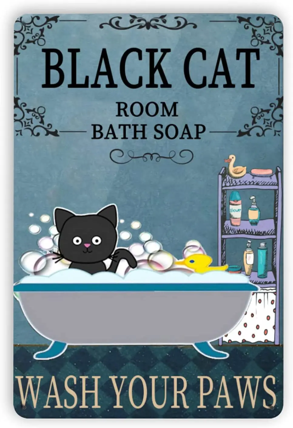 Fesy Black Cat Bath Soap Wash Your Paws Metal Signs,Funny Bathroom Decor Bathroom Signs Wash Your Paws Sign Wall Decor 8 X 12
Fesy Black Cat Bath Soap Wash Your Paws Metal Signs,Funny Bathroom Decor Bathroom Signs Wash Your Paws Sign Wall Decor 8 X 12