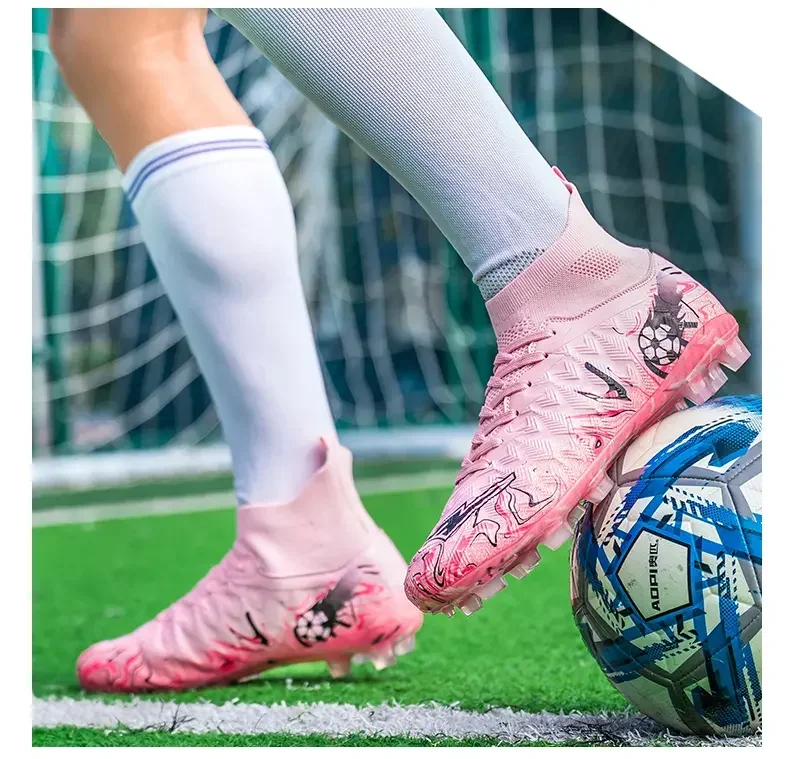 Latest High Cut Large Foot Football Boots, Wearproof Dual Studs Structure, Strong Traction For Grass Court Outdoor Athletic
Latest High Cut Large Foot Football Boots, Wearproof Dual Studs Structure, Strong Traction For Grass Court Outdoor Athletic