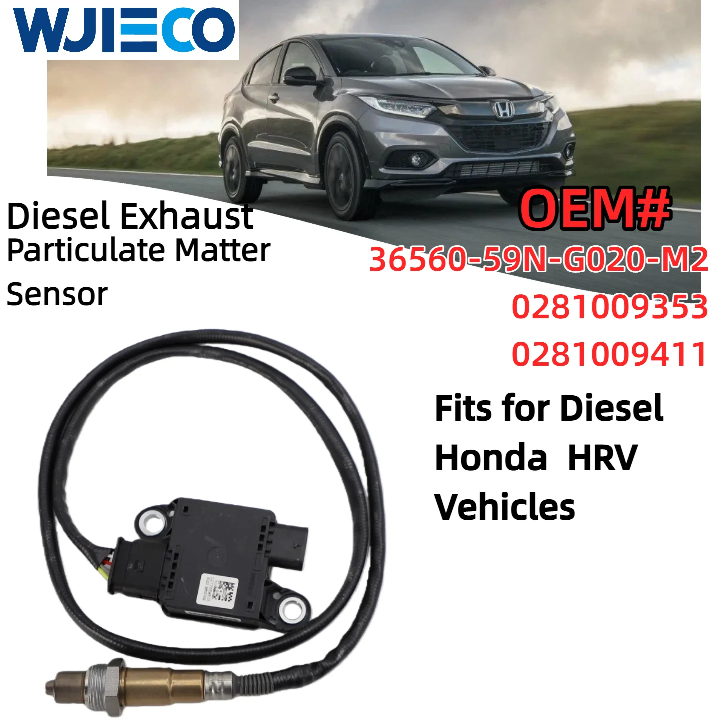36560-59N-G020-M2 0281009353 0281009411 Датчик частиц подходит для дизельных автомобилей Honda HRV Датчик PM
36560-59N-G020-M2 0281009353 0281009411 Датчик частиц подходит для дизельных автомобилей Honda HRV Датчик PM