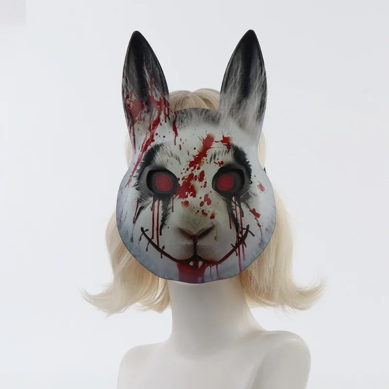 High Quality Breathable Halloween Face Cover Funny Rabbit Design Flexible Friendly Role Play Accessory Halloween Gift in Stock
High Quality Breathable Halloween Face Cover Funny Rabbit Design Flexible Friendly Role Play Accessory Halloween Gift in Stock