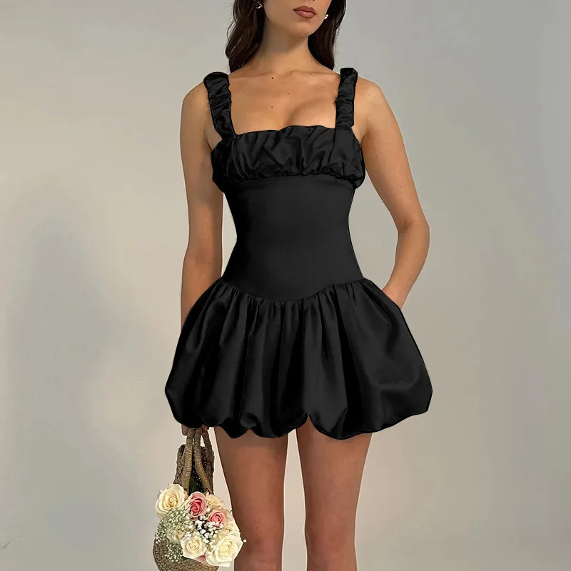 French Halter Mini Dress 2025 Summer Women's Sexy Fashion Slim Sleeveless High Waist A Line Short Dresses Party Bodycon Outfits
French Halter Mini Dress 2025 Summer Women's Sexy Fashion Slim Sleeveless High Waist A Line Short Dresses Party Bodycon Outfits