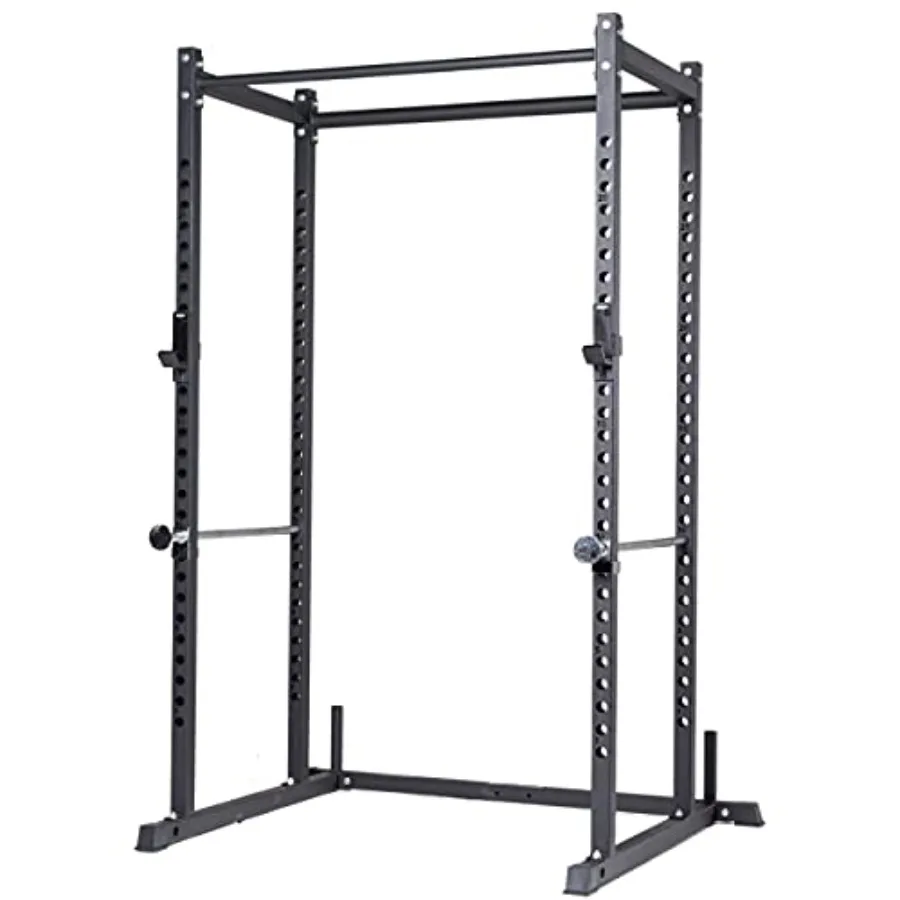 Многофункциональная силовая стойка Fitness PR-1100 для домашнего спортзала: силовой тренажер-клетка для приседаний с совместимостью с различными насадками, турник для подтягиваний с разными захватами, регулируемые J-образные кронштейны.
Многофункциональная силовая стойка Fitness PR-1100 для домашнего спортзала: силовой тренажер-клетка для приседаний с совместимостью с различными насадками, турник для подтягиваний с разными захватами, регулируемые J-образные кронштейны.