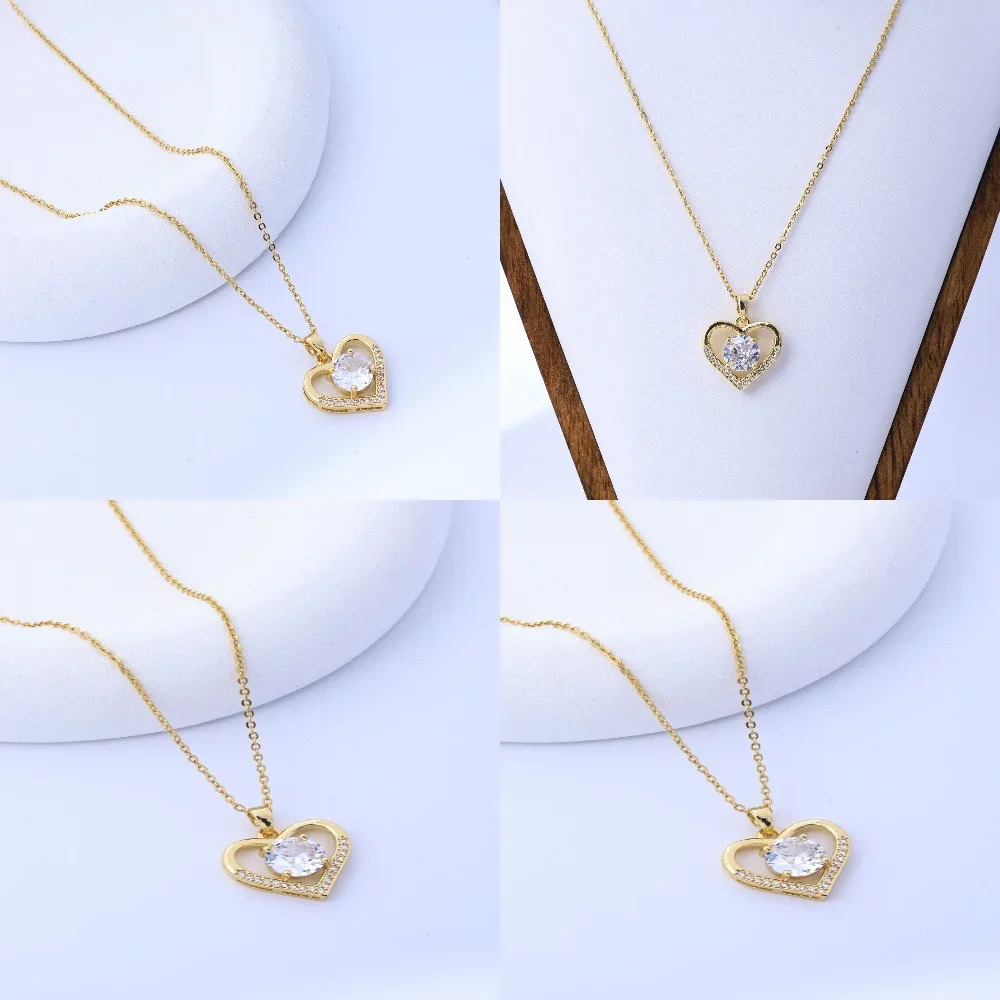 European and American cross-border love pendant necklace micro-inlaid colored zircon clavicle chain geometric girl pendant heart
European and American cross-border love pendant necklace micro-inlaid colored zircon clavicle chain geometric girl pendant heart