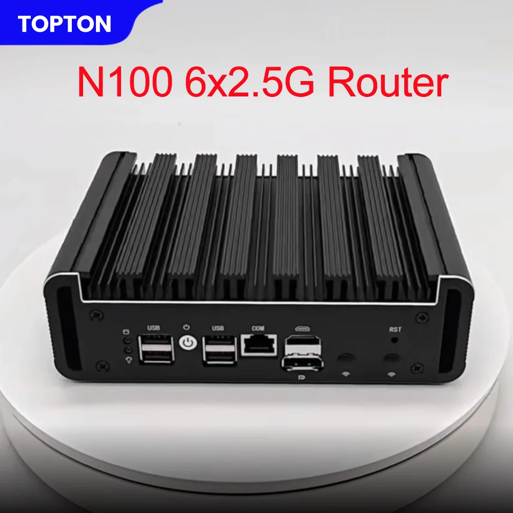 Intel N100 Firewall Appliance 6x2.5G i226-V Металлический мини-ПК DDR5 2xNVMe Промышленный ПК Мягкий домашний сервер pfSense OPNsense Proxmox
Intel N100 Firewall Appliance 6x2.5G i226-V Металлический мини-ПК DDR5 2xNVMe Промышленный ПК Мягкий домашний сервер pfSense OPNsense Proxmox
