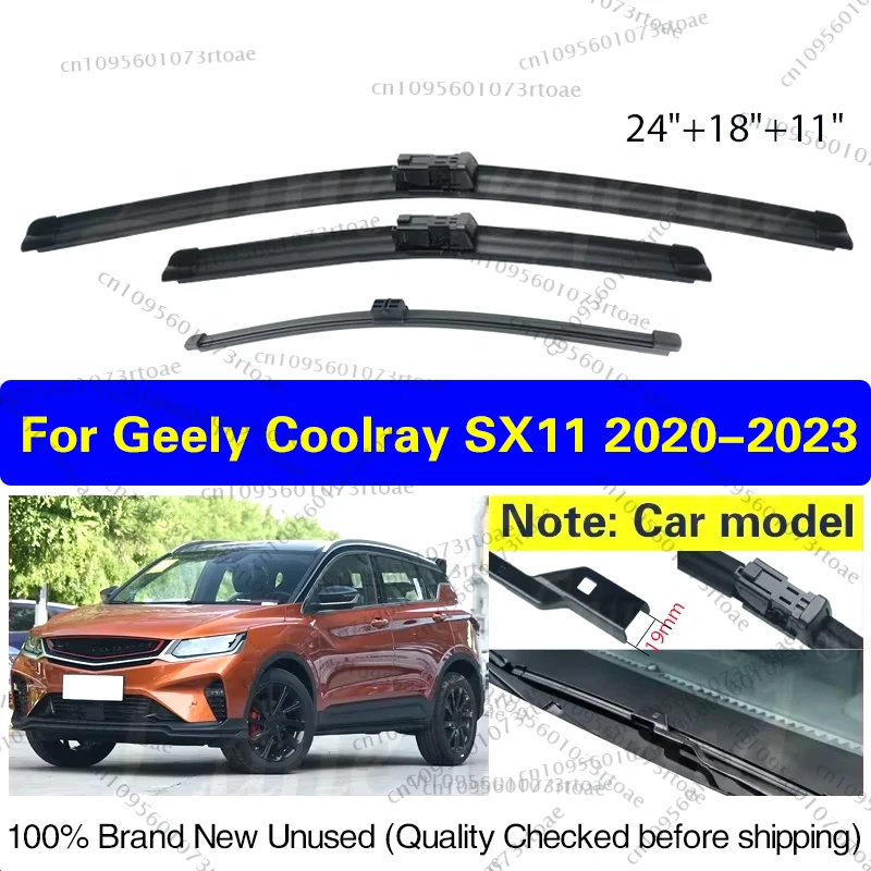 For Geely Coolray SX11 2020 2021 2022 2023 Front Rear Windscreen Wiper Blade Brushes Car Accessories Windshield Cutter 24"18"11"
For Geely Coolray SX11 2020 2021 2022 2023 Front Rear Windscreen Wiper Blade Brushes Car Accessories Windshield Cutter 24"18"11"