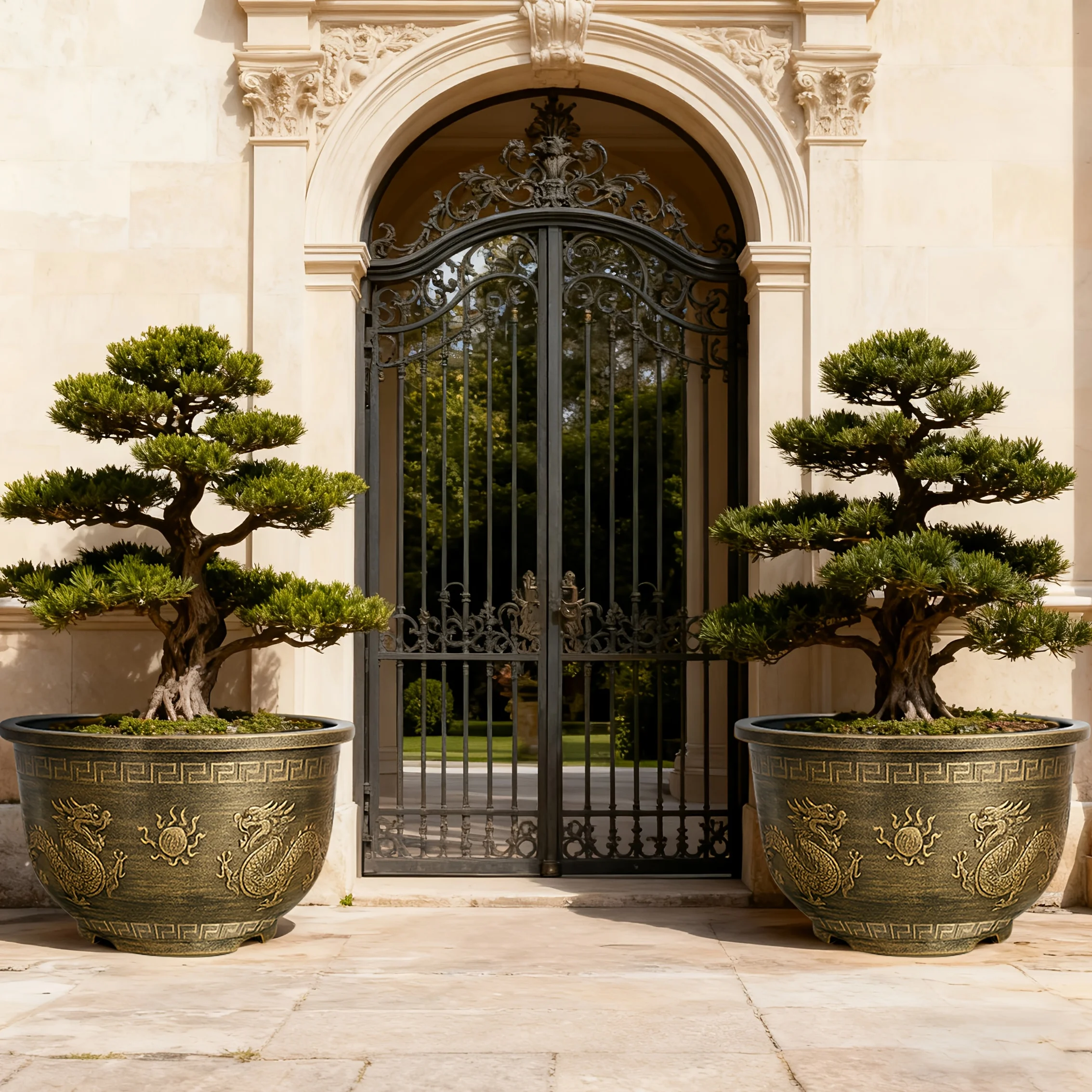 Purchase One And Receive Another at No Cost, Totaling Two Dragon-Themed 17-Inch Resin Flower Pots - Perfect for Christmas And Halloween. Features Detailed Design, Safe for Fish, with Self-Draining Holes
Purchase One And Receive Another at No Cost, Totaling Two Dragon-Themed 17-Inch Resin Flower Pots - Perfect for Christmas And Halloween. Features Detailed Design, Safe for Fish, with Self-Draining Holes