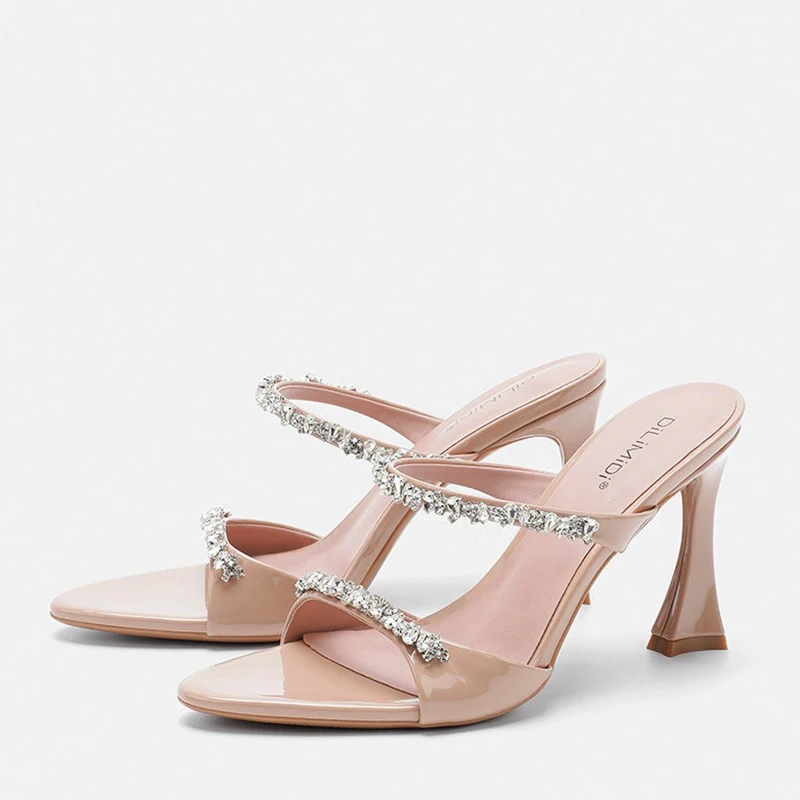 Elegant Pointed Toe Open-toed Stiletto Sandals Women 2026 Summer Brand Design Rhinestone Sandals Party Dress High Heels Female
Elegant Pointed Toe Open-toed Stiletto Sandals Women 2026 Summer Brand Design Rhinestone Sandals Party Dress High Heels Female