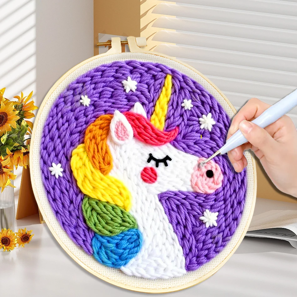 Punch Needle Kits With Frame for Beginners Adults Punch Needle Embroidery Starter Set Cute Animal Easy Handmade Craft Home Decor
Punch Needle Kits With Frame for Beginners Adults Punch Needle Embroidery Starter Set Cute Animal Easy Handmade Craft Home Decor