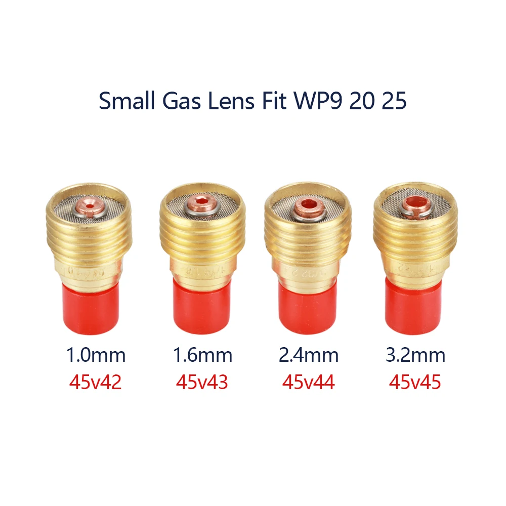 Welding Torch Consumables 1.0/1.6/2.4/3.2mm TIG Gas Lens Collet Body 45V42 45V43 45V44 45V45 For TIG WP9 WP20 WP25
Welding Torch Consumables 1.0/1.6/2.4/3.2mm TIG Gas Lens Collet Body 45V42 45V43 45V44 45V45 For TIG WP9 WP20 WP25