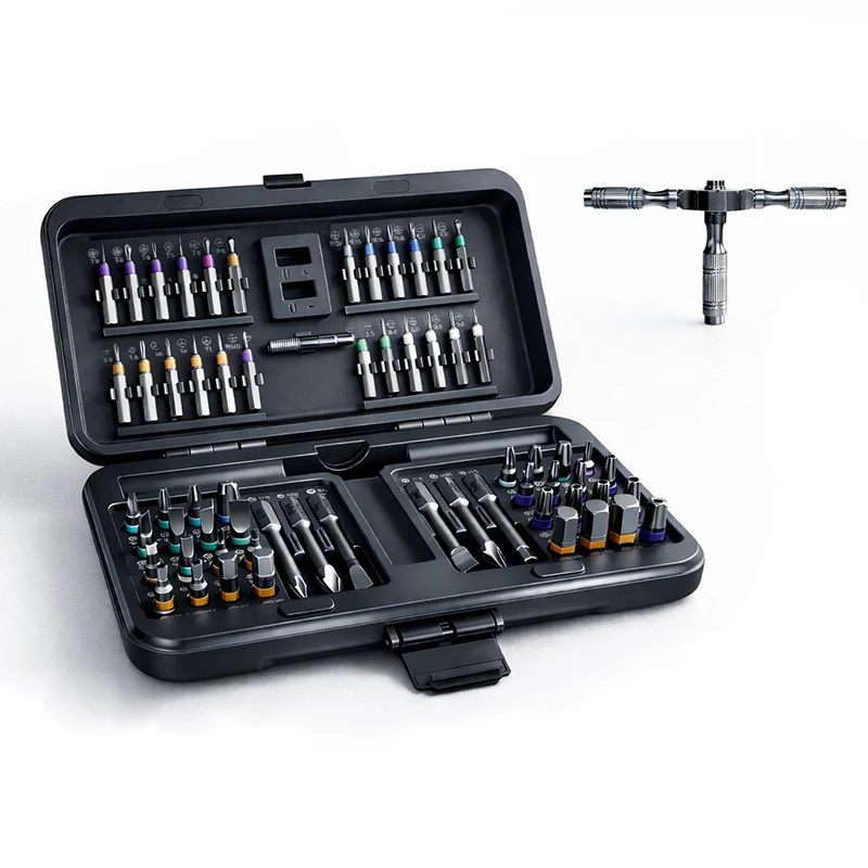 Galacok Precision 66in1 Magnetic Ratchet Screwdriver set Detachable T-handle Magneticizer Fix Furniture Electronics bicycle
Galacok Precision 66in1 Magnetic Ratchet Screwdriver set Detachable T-handle Magneticizer Fix Furniture Electronics bicycle