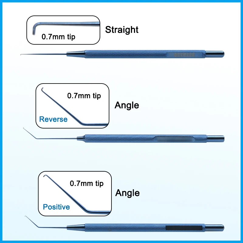 Sinskey Hook Titanium Reverse Sinskey Lens Manipulator Hook 0.7mm Angled High Quality Ophthalmic Microsurgery Instrument
Sinskey Hook Titanium Reverse Sinskey Lens Manipulator Hook 0.7mm Angled High Quality Ophthalmic Microsurgery Instrument