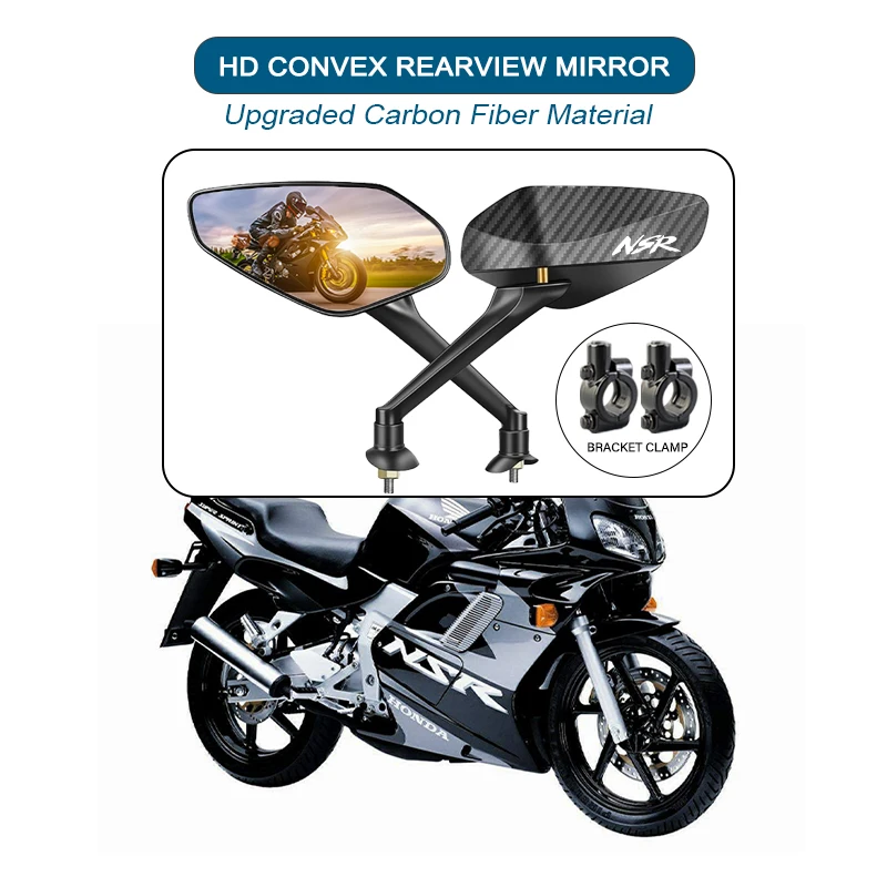 Мотоциклетное внедорожное антивибрационное антибликовое широкоугольное зеркало заднего вида для Honda NSR NSR125 NSR250R NSR125 250R обновление
Мотоциклетное внедорожное антивибрационное антибликовое широкоугольное зеркало заднего вида для Honda NSR NSR125 NSR250R NSR125 250R обновление