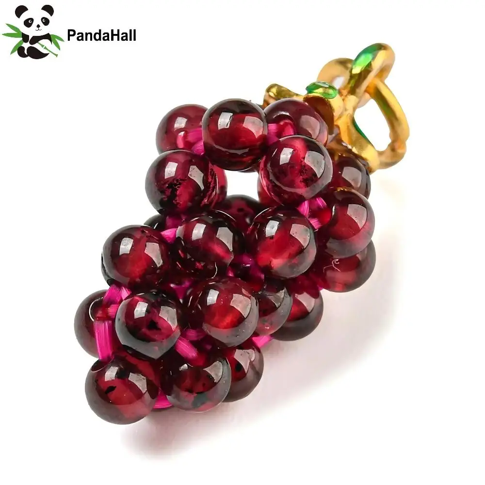 PandaHall 10Pcs Natural Garnet Round Cluster Pendants - Grape Charm Beads for DIY Jewelry Making Gemstone Drops
PandaHall 10Pcs Natural Garnet Round Cluster Pendants - Grape Charm Beads for DIY Jewelry Making Gemstone Drops