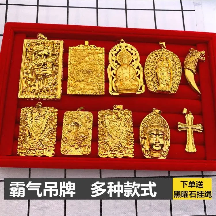100% Pure Copper 24K Gold Real 18K Plated Guanyin Pendant Gifts Men's Guan Gong Long Hangtag Spike No Falling Necklace Pendant
100% Pure Copper 24K Gold Real 18K Plated Guanyin Pendant Gifts Men's Guan Gong Long Hangtag Spike No Falling Necklace Pendant