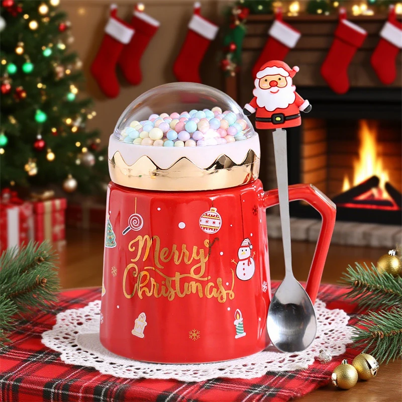 Creative Planet Lid Christmas Mugs with Santa Claus snowman spoon Christmas Ceramic Coffee Cup Milk Cup Drinking home Xmas Gift
Creative Planet Lid Christmas Mugs with Santa Claus snowman spoon Christmas Ceramic Coffee Cup Milk Cup Drinking home Xmas Gift