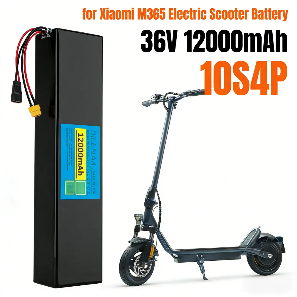 36V 12000mAh 10S4P Rechargeable Lithium Battery Pack 500W Power Modified for Xiaomi M365 Electric Scooter Battery with BMS
36V 12000mAh 10S4P Rechargeable Lithium Battery Pack 500W Power Modified for Xiaomi M365 Electric Scooter Battery with BMS