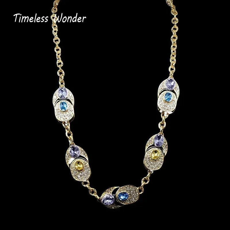 Timeless Wonder Fancy Crystal Zircon Geo Pave Necklace Women Designer Jewelry Sweet Gift Rare Classy Set 1372
Timeless Wonder Fancy Crystal Zircon Geo Pave Necklace Women Designer Jewelry Sweet Gift Rare Classy Set 1372