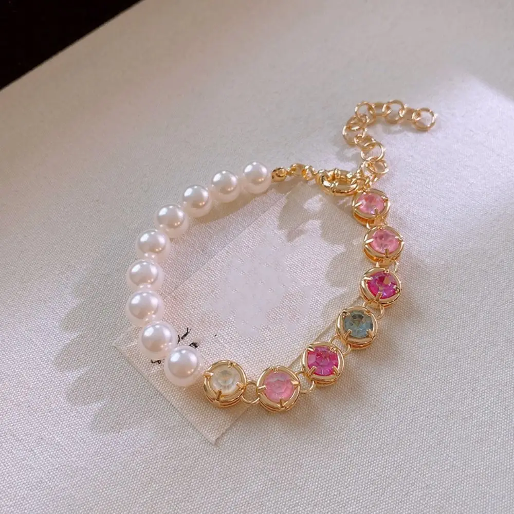 Delicate Vintage Rainbow Zircon Bracelet Luxury Colored Crystal Pearl Rhinestone Necklace Ornaments Beaded Women Jewelry Lady
Delicate Vintage Rainbow Zircon Bracelet Luxury Colored Crystal Pearl Rhinestone Necklace Ornaments Beaded Women Jewelry Lady