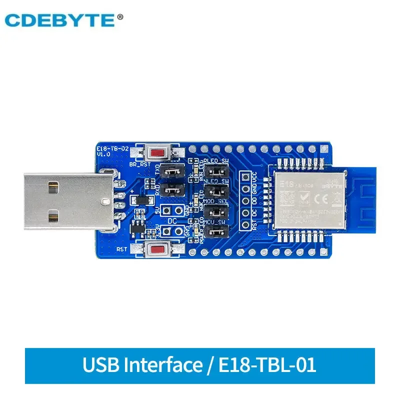 E18-TBL-01 CDEBYTE CH340G Комплекты тестовых плат с последовательным портом USB-TTL 2,4 ГГц Модуль CC2530 ZigBee
E18-TBL-01 CDEBYTE CH340G Комплекты тестовых плат с последовательным портом USB-TTL 2,4 ГГц Модуль CC2530 ZigBee