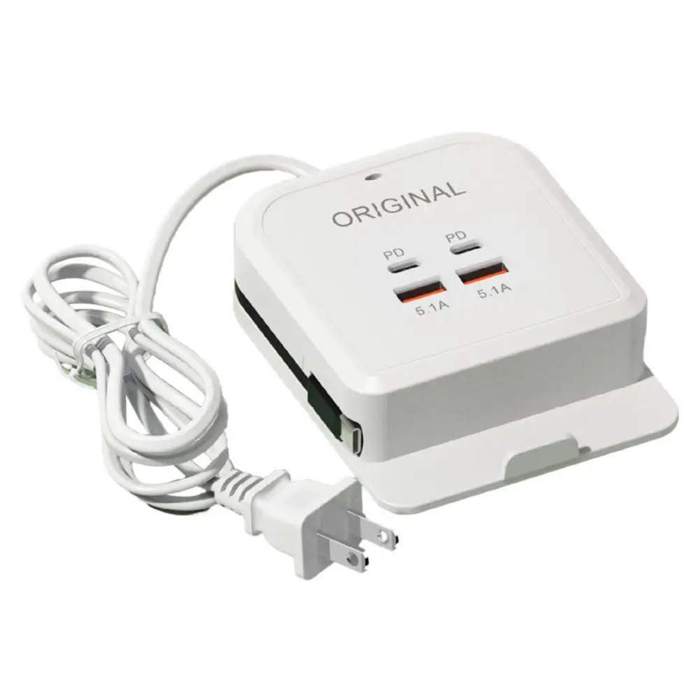 Multi Port US Plug Phone Charger with Stand Fast Charging 2 PD 2 USB 5 1A Short Circuit Overload Charging Head
Multi Port US Plug Phone Charger with Stand Fast Charging 2 PD 2 USB 5 1A Short Circuit Overload Charging Head