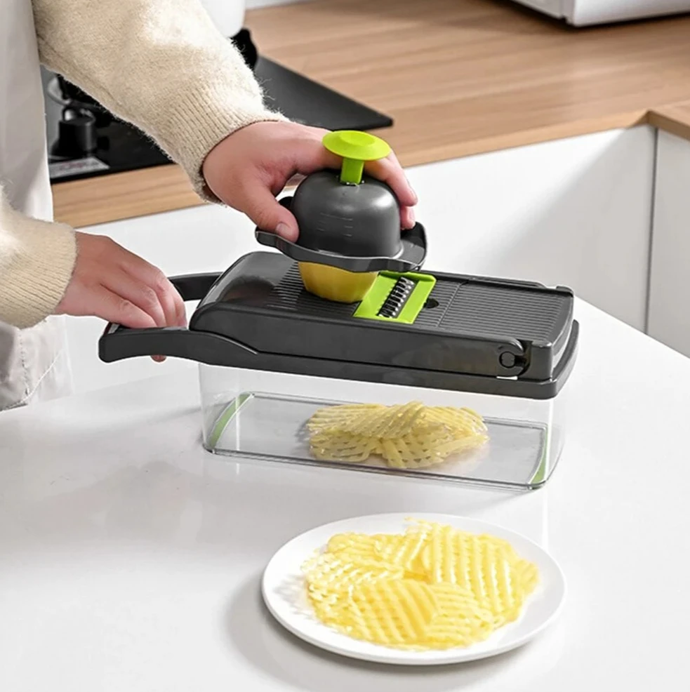 12/16pcs Vegetable Cutter Multifunctional Kitchen accessories basket vegetable SlicerSlicer Fruit Potato Peeler Carrot Grater
12/16pcs Vegetable Cutter Multifunctional Kitchen accessories basket vegetable SlicerSlicer Fruit Potato Peeler Carrot Grater