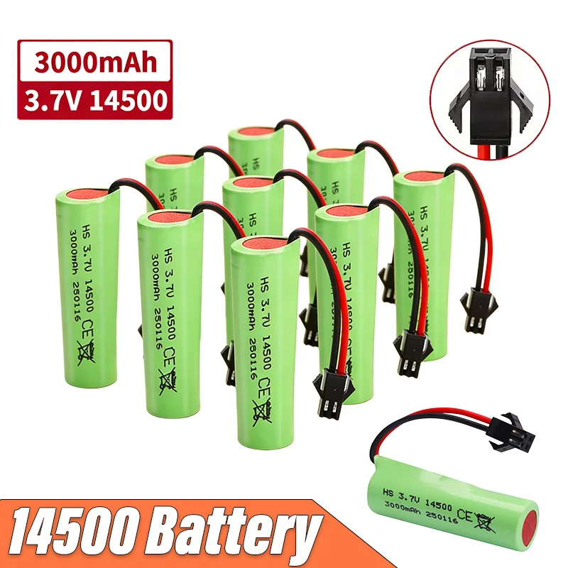 14500 3.7V 3000mAh Li-ion Battery with SM-2P Plug Longer Run Time for C2 D828 RC Stunt Dump Car Toy 14500 Upgrade Li-ion battery
14500 3.7V 3000mAh Li-ion Battery with SM-2P Plug Longer Run Time for C2 D828 RC Stunt Dump Car Toy 14500 Upgrade Li-ion battery