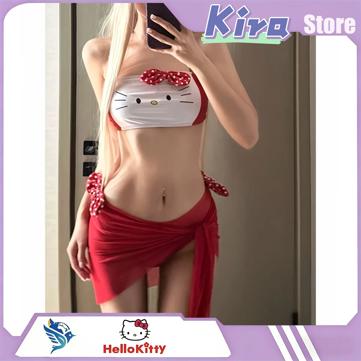 Купальник HELLO KITTY из трех предметов: пляжный комплект, бикини, бюстгальтер пуш-ап для горячих источников, сексуальный топ-бандо Pure Passion, очаровательный топ-бюстье.
Купальник HELLO KITTY из трех предметов: пляжный комплект, бикини, бюстгальтер пуш-ап для горячих источников, сексуальный топ-бандо Pure Passion, очаровательный топ-бюстье.