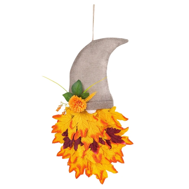Harvest Artificial Maple Leaf Ornament with Gnomes Figure Wreath Hanging Sign for Thanksgiving Festival Front DoorDecors
Harvest Artificial Maple Leaf Ornament with Gnomes Figure Wreath Hanging Sign for Thanksgiving Festival Front DoorDecors