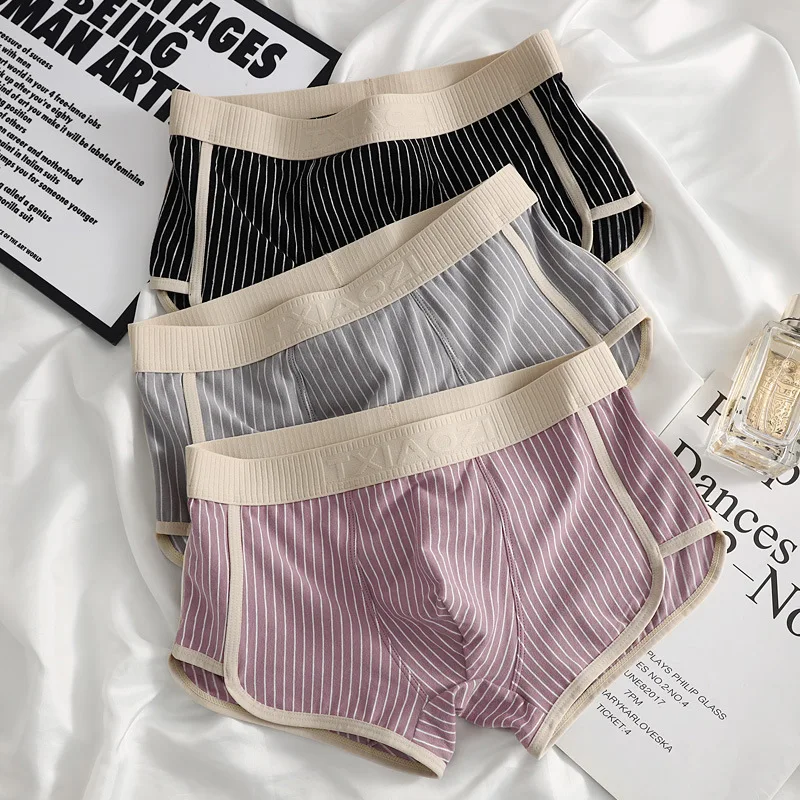 Men's Cotton Striped Boxer Briefs Trunks, Breathable Moisture Wicking Stretchy Underwear M-3XL
Men's Cotton Striped Boxer Briefs Trunks, Breathable Moisture Wicking Stretchy Underwear M-3XL