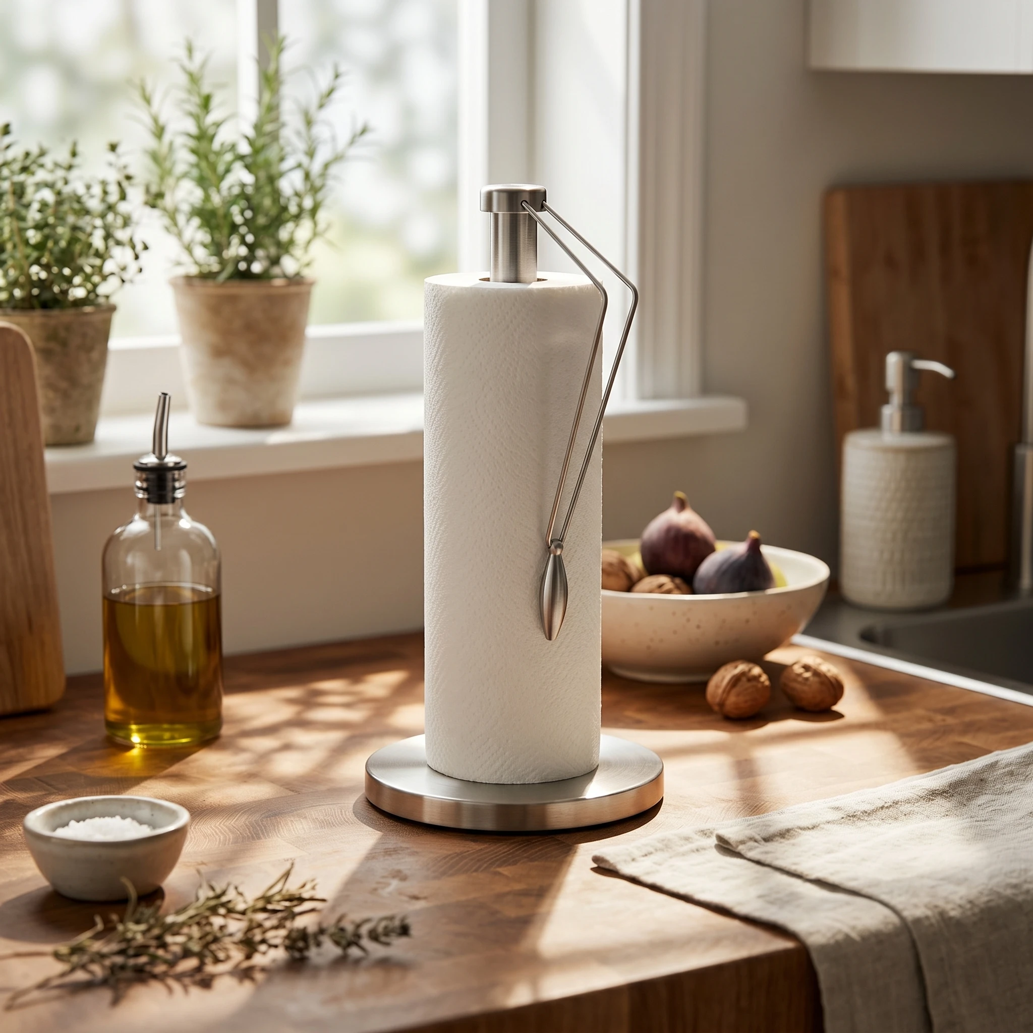 Stainless Steel Paper Towel Stand Freestanding Kitchen Roll Dispenser for Restaurant
Stainless Steel Paper Towel Stand Freestanding Kitchen Roll Dispenser for Restaurant