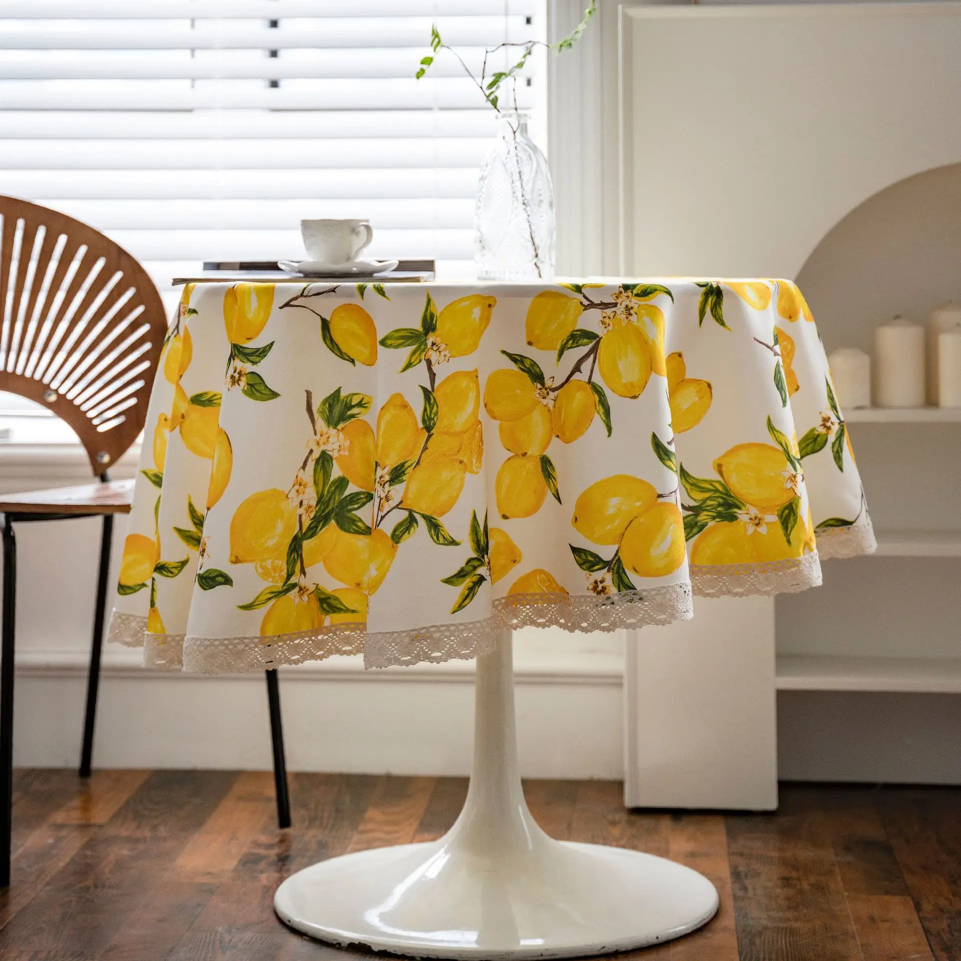Suitable For Round Table Tablecloth Lemon Printed Fabric Party Dining Table Decoration Fresh Round Table Cloth Table Mat Dust Cl
Suitable For Round Table Tablecloth Lemon Printed Fabric Party Dining Table Decoration Fresh Round Table Cloth Table Mat Dust Cl