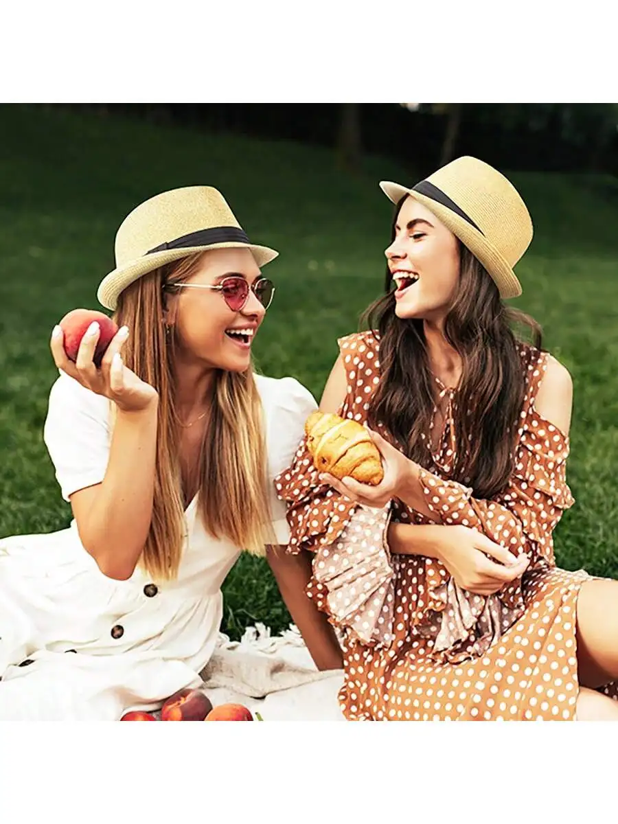 Соломенная шляпа-федора для женщин и мужчин, складная, с короткими полями, пляжная, от солнца
Соломенная шляпа-федора для женщин и мужчин, складная, с короткими полями, пляжная, от солнца