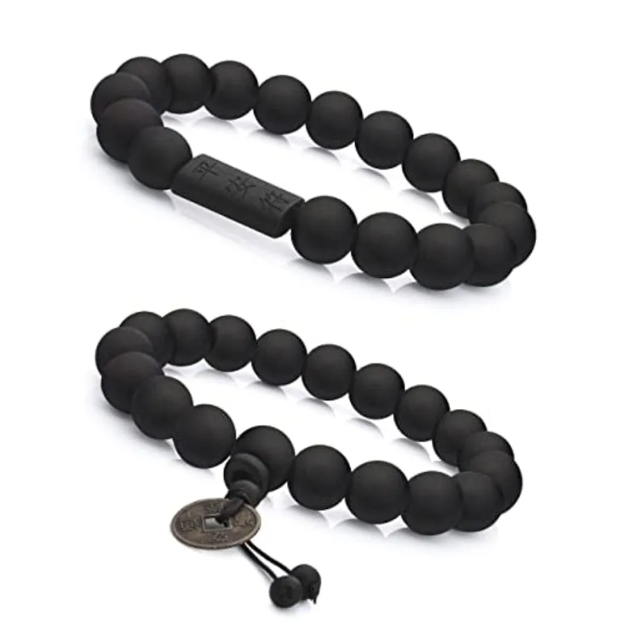 FIBO STEEL 2Pcs 11mm Wood Beaded Bracelet for Men Buddhist Beads Elastic
FIBO STEEL 2Pcs 11mm Wood Beaded Bracelet for Men Buddhist Beads Elastic