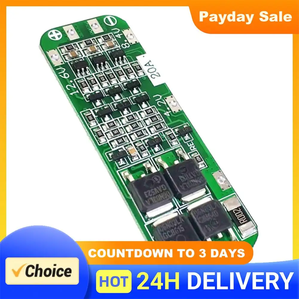 18650 Charger PCB BMS Protection Board 59x20x4mm Simplified Design 3S 20A Li-ion 12.6V Lipo Cell Module DIY Kits
18650 Charger PCB BMS Protection Board 59x20x4mm Simplified Design 3S 20A Li-ion 12.6V Lipo Cell Module DIY Kits