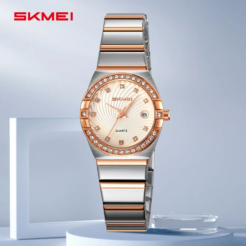SkmeiFashion Классические женские часы Простые кварцевые часы с бриллиантами для женщин Нишевые наручные часы из нержавеющей стали с календарем
SkmeiFashion Классические женские часы Простые кварцевые часы с бриллиантами для женщин Нишевые наручные часы из нержавеющей стали с календарем
