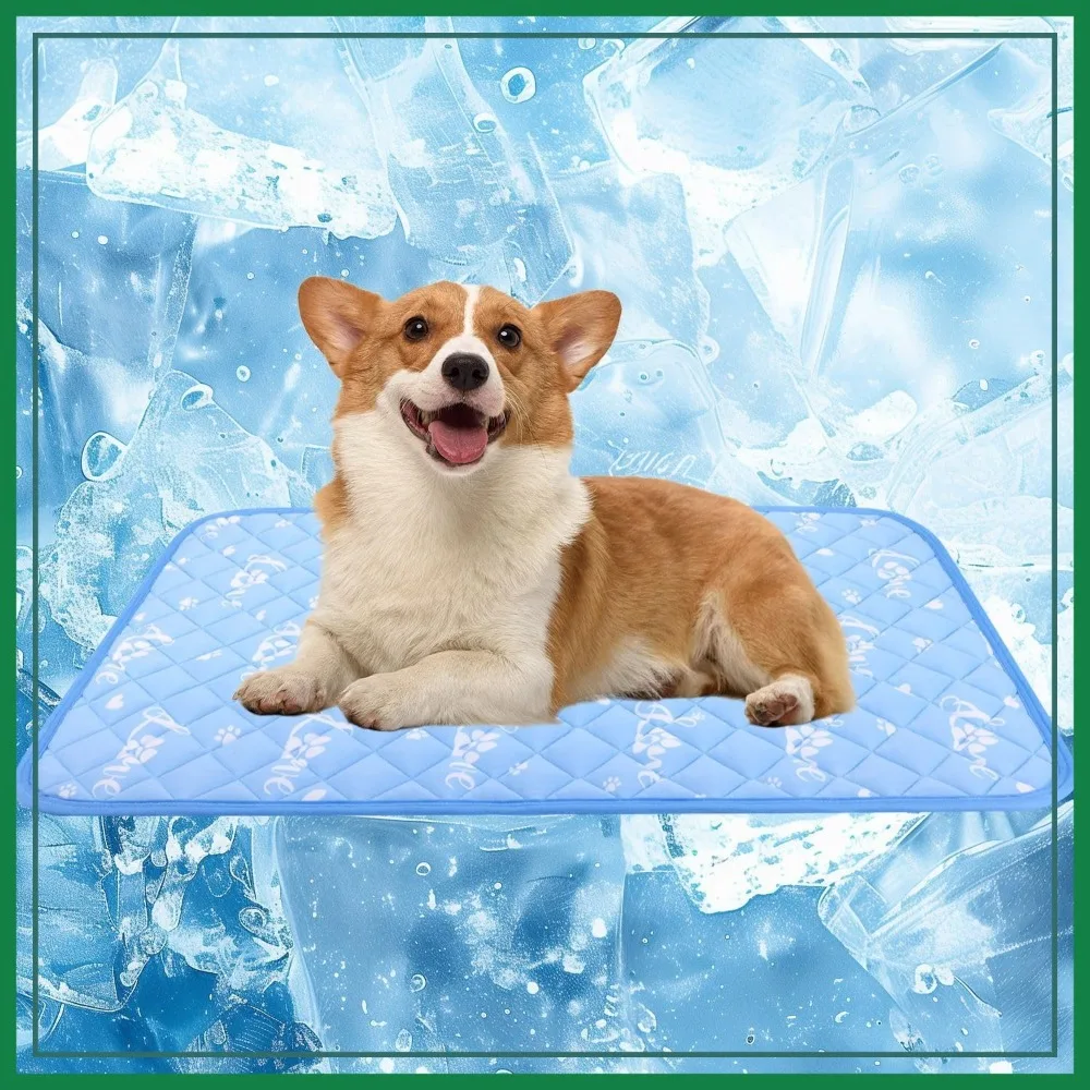Dog Cooling Mat 36x23 Inch - Chill Fiber, Color Changing Pet Pad for Dogs & Cats, Double-Sided Cooling & Warm, Foldable & Washable Summer Blanket
Dog Cooling Mat 36x23 Inch - Chill Fiber, Color Changing Pet Pad for Dogs & Cats, Double-Sided Cooling & Warm, Foldable & Washable Summer Blanket