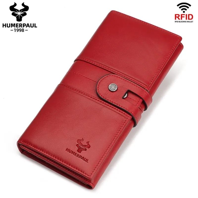 Luxury Genuine Leather Wallet for Women RFID Blocking Multi-Slot Card Holder Portable Phone Coin Purse Female Carteras De Mujer
Luxury Genuine Leather Wallet for Women RFID Blocking Multi-Slot Card Holder Portable Phone Coin Purse Female Carteras De Mujer