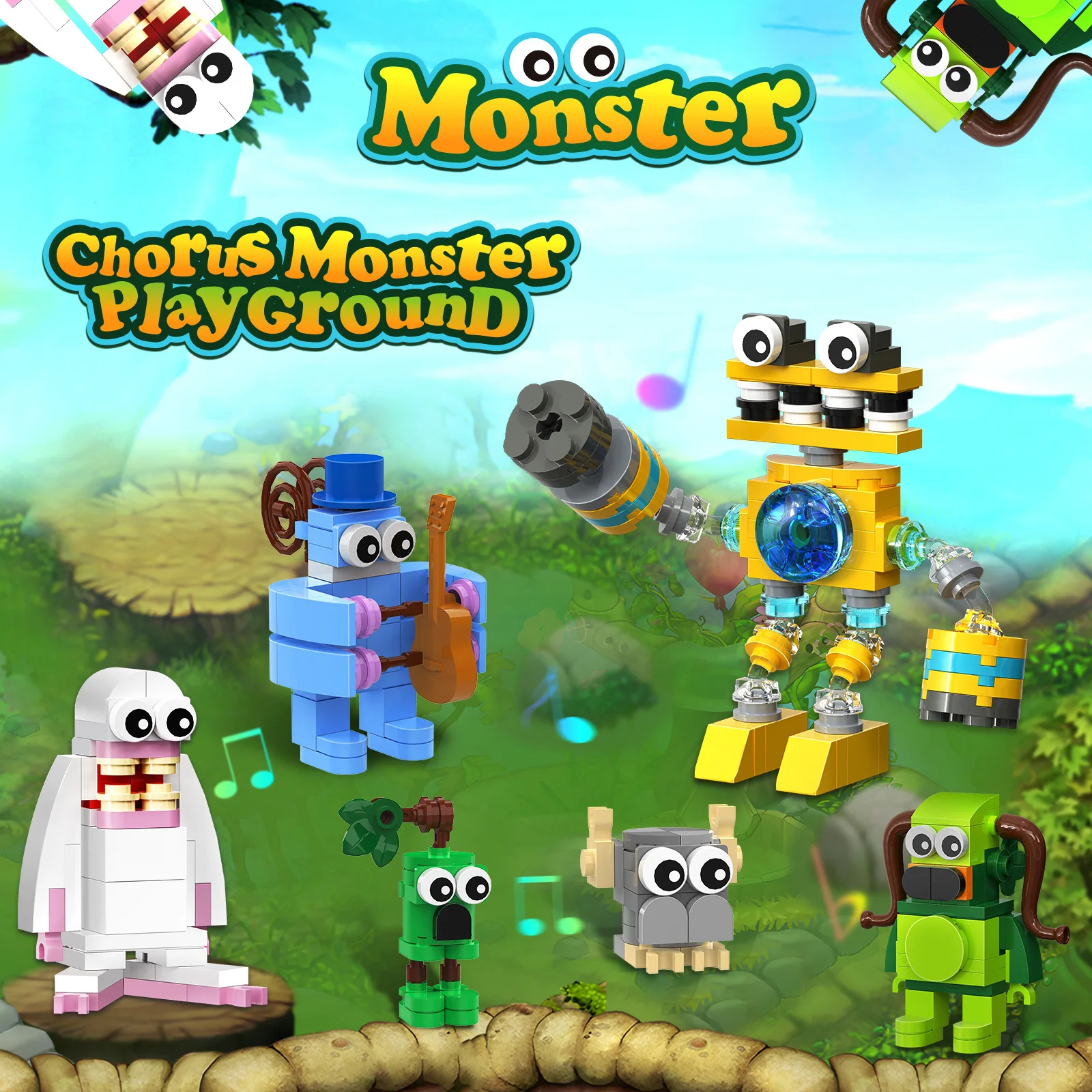 Hot Version My Singing Song Monsters Chorus Building Blocks Cute Brickheadz Figures Bricks Toy Children Adults Birthday Gifts
Hot Version My Singing Song Monsters Chorus Building Blocks Cute Brickheadz Figures Bricks Toy Children Adults Birthday Gifts