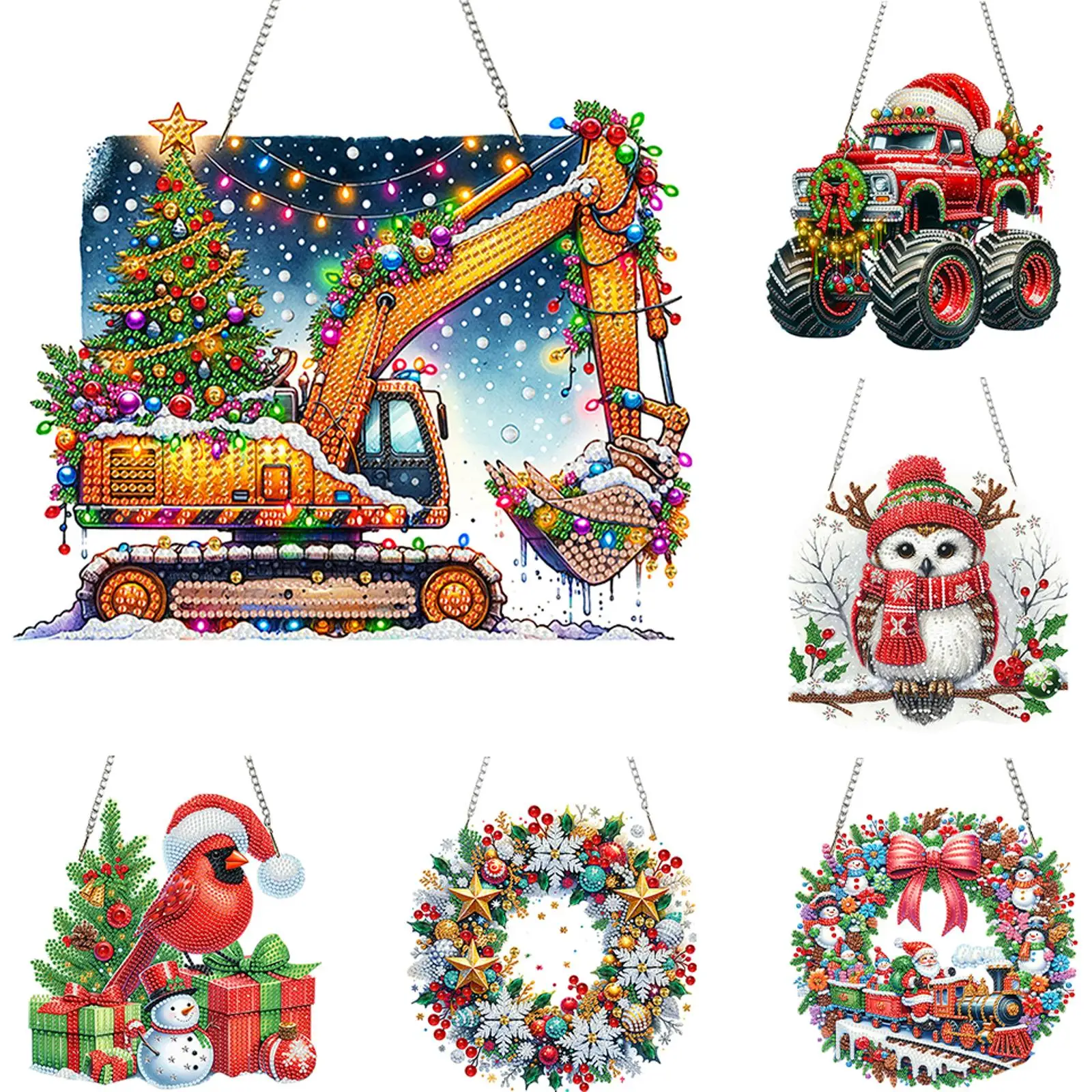 Acrylic Special Shape Christmas 5D DIY Diamond Painting Dots Pendant Rhinestone Diamond Art Pendants DIY Diamond Art Pendant Kit
Acrylic Special Shape Christmas 5D DIY Diamond Painting Dots Pendant Rhinestone Diamond Art Pendants DIY Diamond Art Pendant Kit