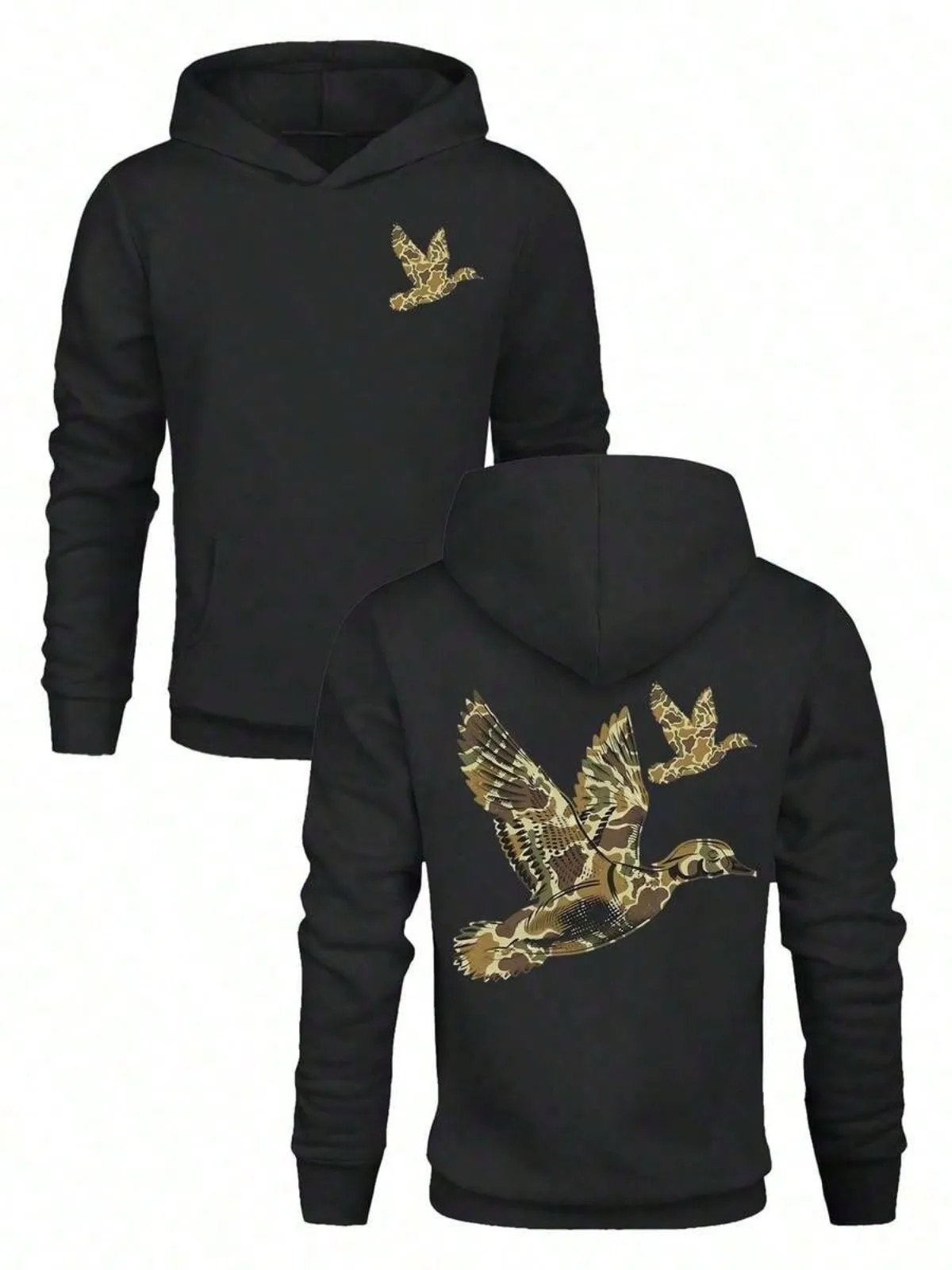Men's Fashion Casual Camo Duck Print Design Print Pattern Hooded with Plush Pockets Suitable for Holiday Gifts and Daily Wear
Men's Fashion Casual Camo Duck Print Design Print Pattern Hooded with Plush Pockets Suitable for Holiday Gifts and Daily Wear