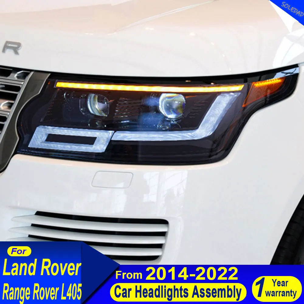 Пара автомобильных стайлинговых фар для Land Rover Range Rover L405 2013-2022, фары, светодиодные передние фары, детали указателя поворота Plug Play
Пара автомобильных стайлинговых фар для Land Rover Range Rover L405 2013-2022, фары, светодиодные передние фары, детали указателя поворота Plug Play