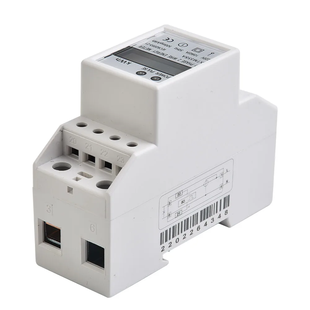 Electric DIN-Rail High Quality Energy Meter 2 Wire 220V Kwh Energy Meter Light Weight Single Phase Din-Rail Energy Meter
Electric DIN-Rail High Quality Energy Meter 2 Wire 220V Kwh Energy Meter Light Weight Single Phase Din-Rail Energy Meter